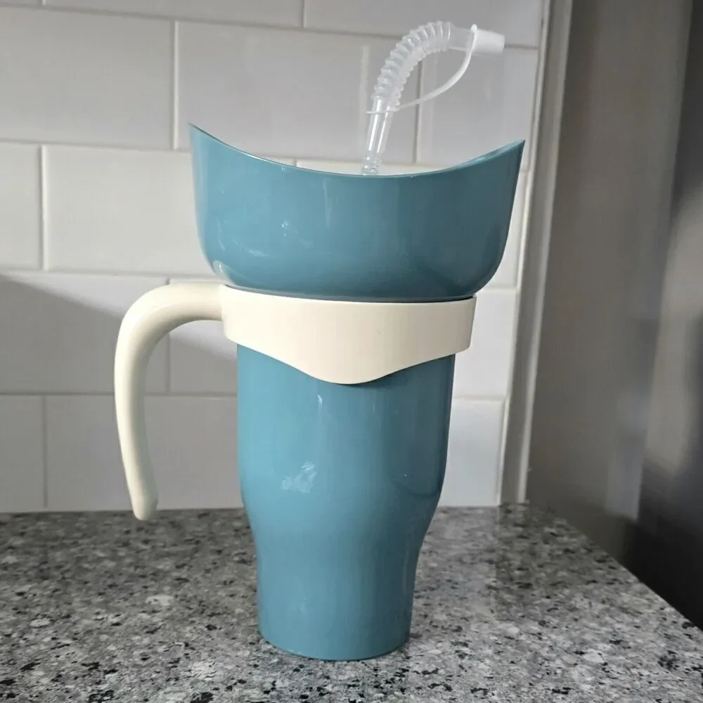 Target Snack Tumbler Sea‎ Foam Just 1 More Episode 32.5oz Movie Night Binge 2024